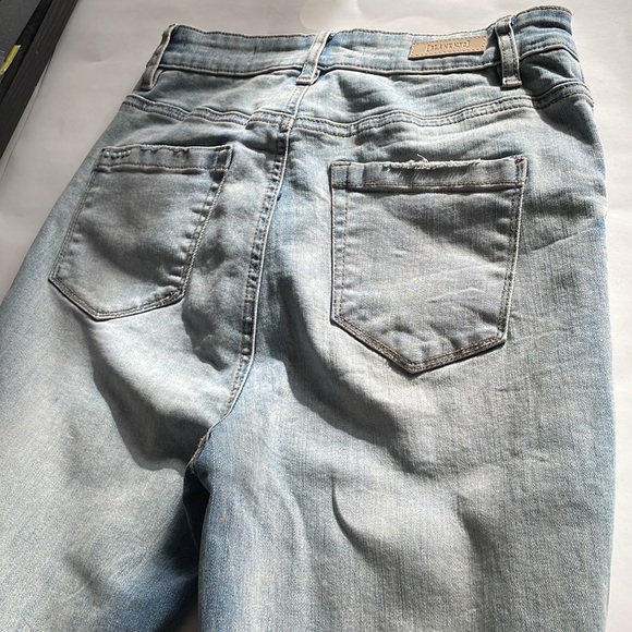 Blank NYC the Baxter ribcage straight leg distressed button fly jeans size 26 - Picture 8 of 10